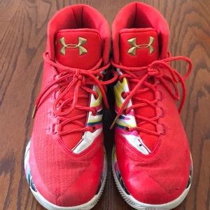 Men’s Under Armour Stephen Curry Red Sneakers
